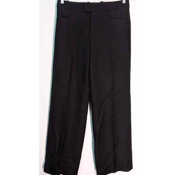 Banana Republic Wool Dress Pants Black Bottoms Business Size 4 (32x32) (943) - Picture 1 of 4